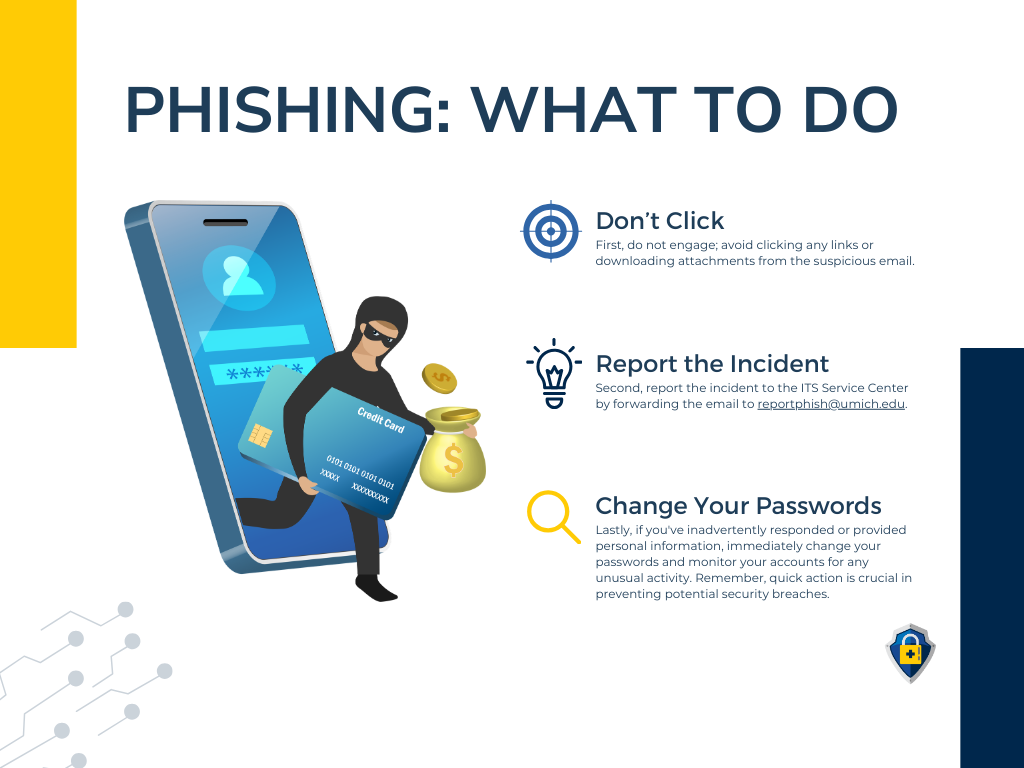 Phishing: What to do graphic 